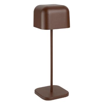 Picture of Olympia Lucca Table Lamp Squared Dome Chestnut 300mm