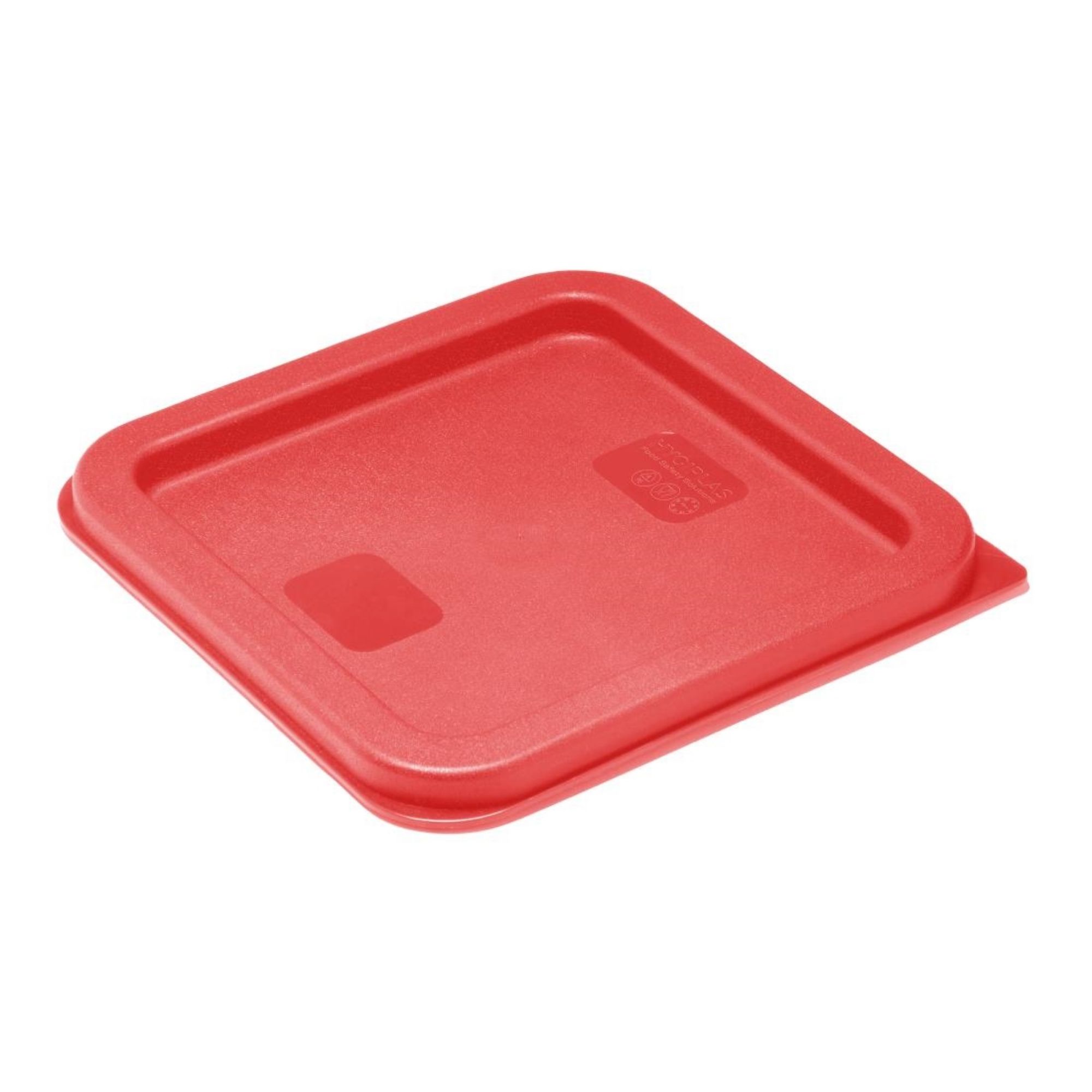 Picture of Hygiplas Square Food Storage Container Lid Red Small - HY407