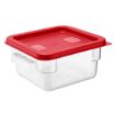 Picture of Hygiplas Square Food Storage Container Lid Red Small - HY407