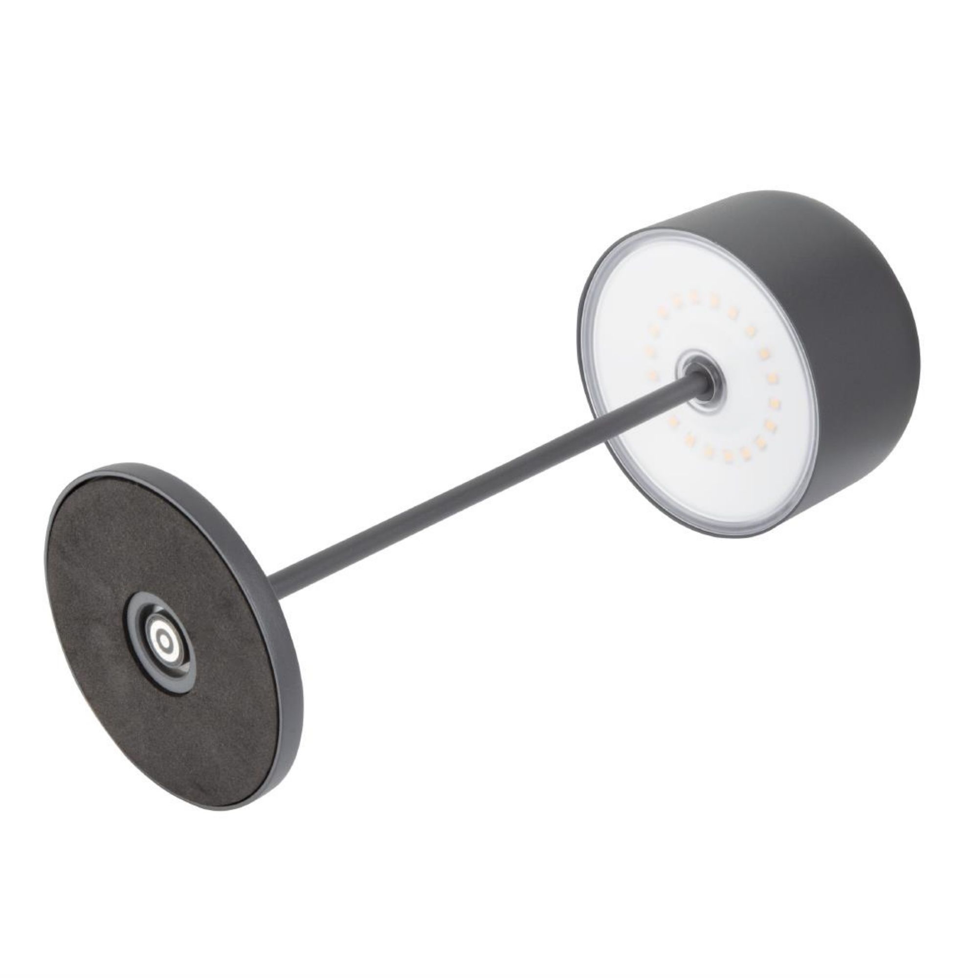 Picture of Olympia Siena Table Lamp Round Dome Grey 300mm