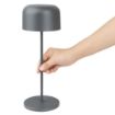 Picture of Olympia Siena Table Lamp Round Dome Grey 300mm - HZ211