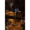 Picture of Olympia Siena Table Lamp Round Dome Grey 300mm - HZ211