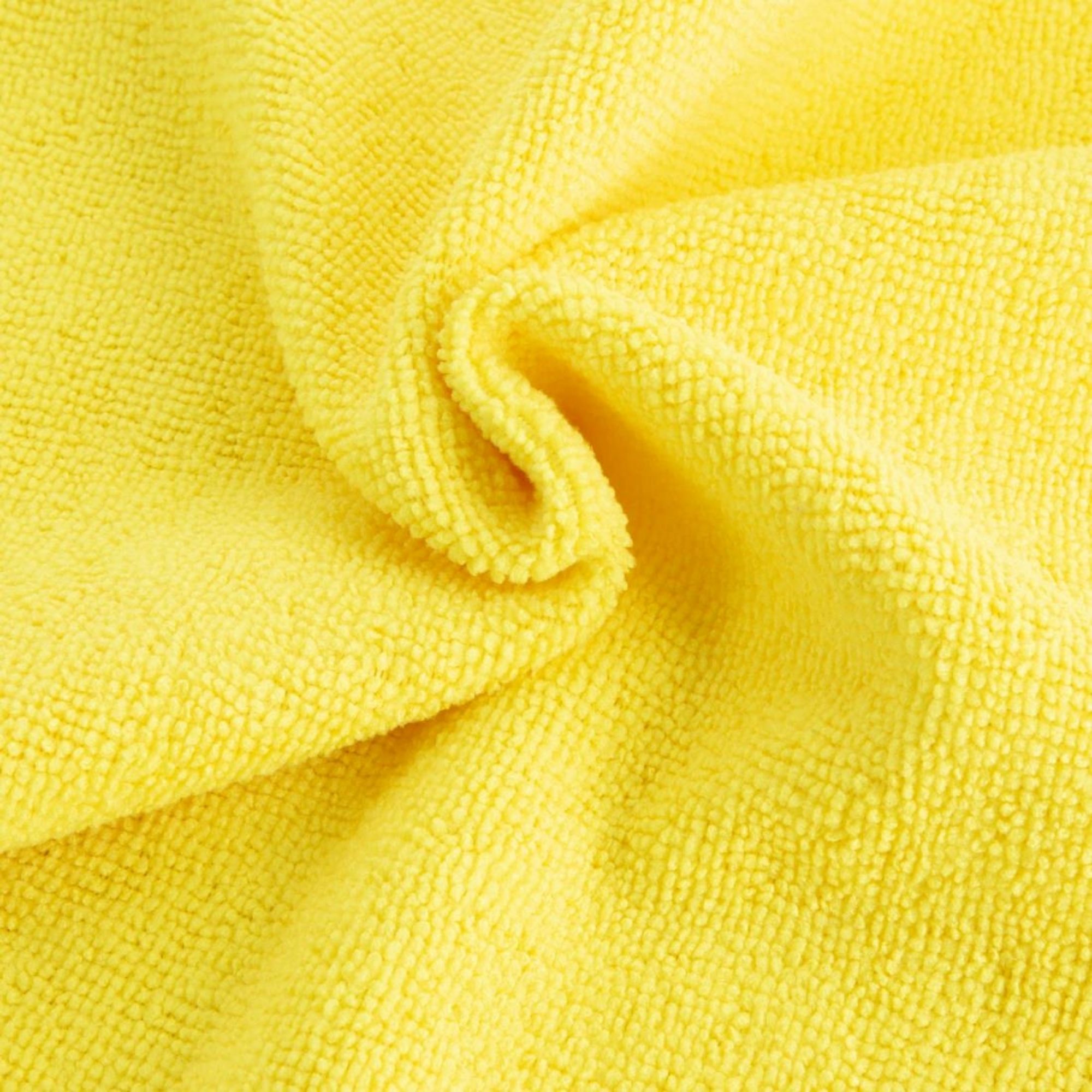 Picture of Jantex Microfibre Cloths Yellow (5 pack)