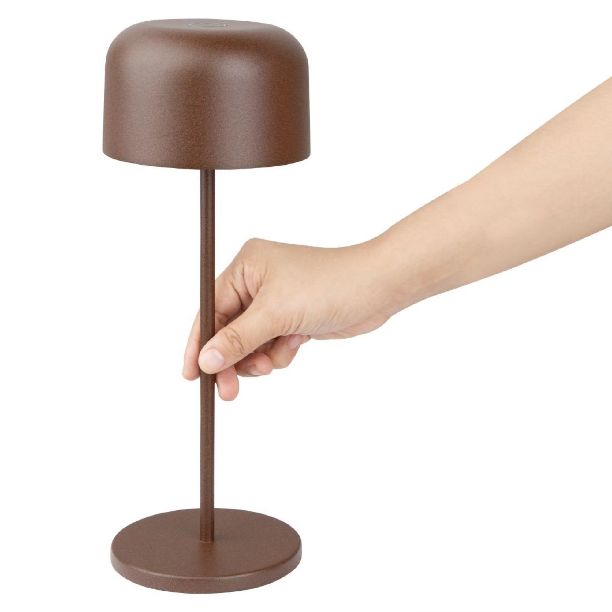 Picture of Olympia Siena Table Lamp Round Dome Chestnut 300mm