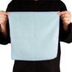Picture of Jantex Microfibre Cloths Blue 400x400mm (5 Pack) - HX269