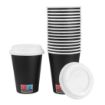Picture of Nisbets Essentials Hot Cups and Lids Pack 12oz (300 Pack) - HW635