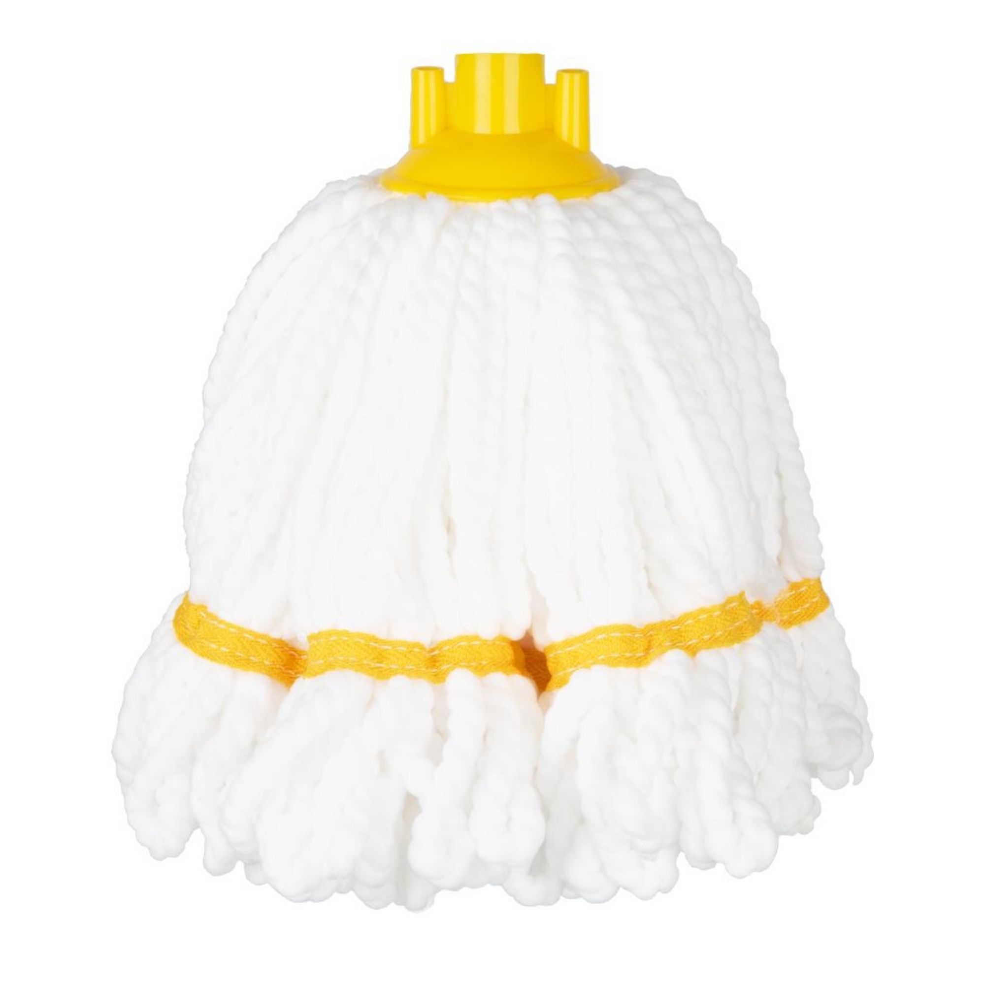 Picture of Jantex Microfibre Mop Head Yellow Stripe 150g - HX252
