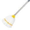 Picture of Jantex Microfibre Mop Head Yellow Stripe 150g - HX252