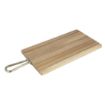 Picture of Olympia Rectangular Paddle Board Acacia Wood with Metal Handles 615x260x20mm - HX392