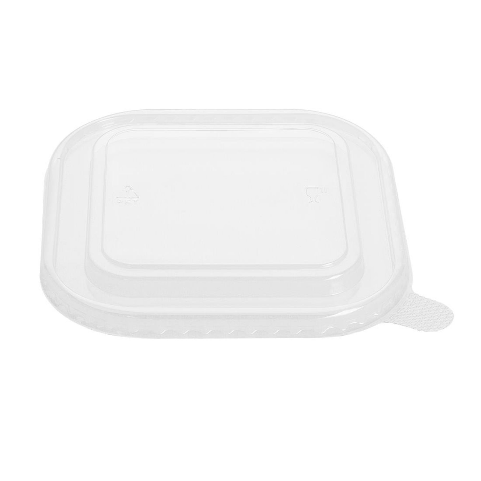 Picture of Fiesta Recyclable PET lid for Square Container Bases (300 Pack)