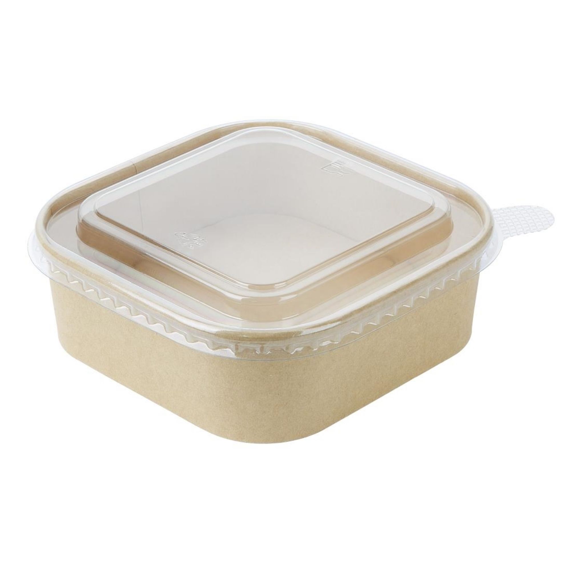 Picture of Fiesta Recyclable PET lid for Square Container Bases (300 Pack)