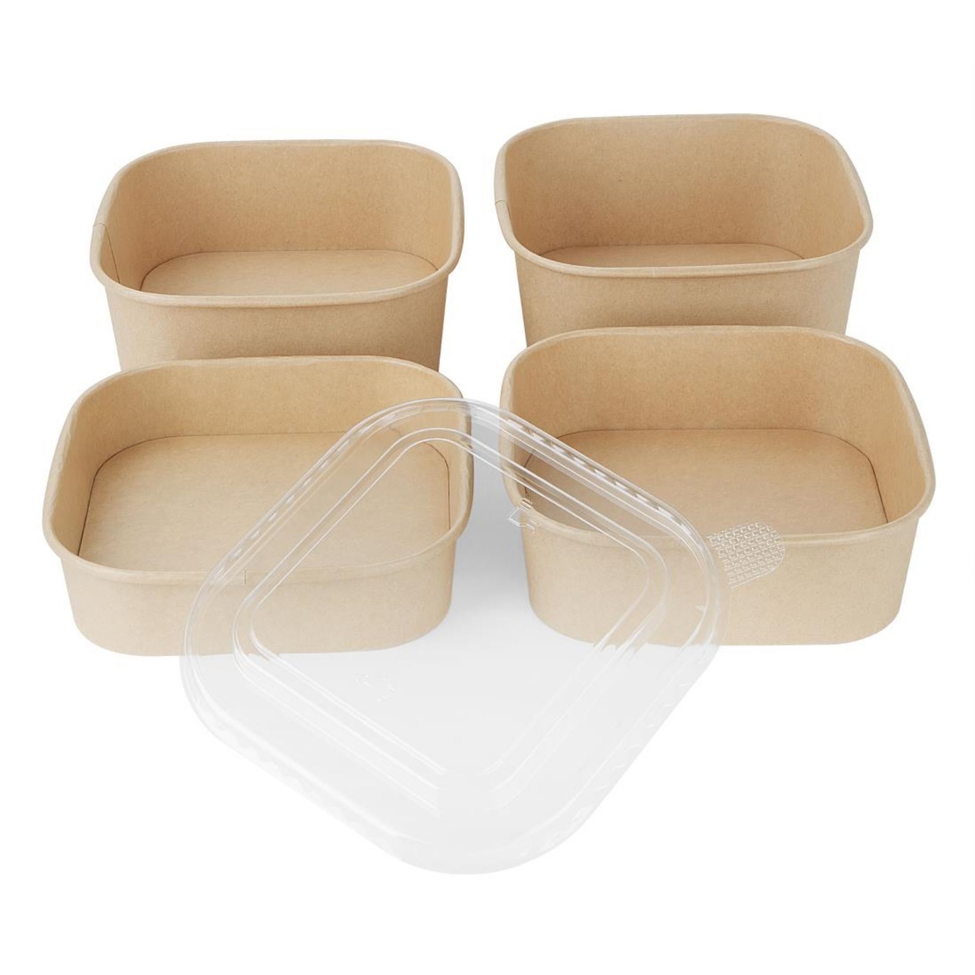 Picture of Fiesta Recyclable PET lid for Square Container Bases (300 Pack)