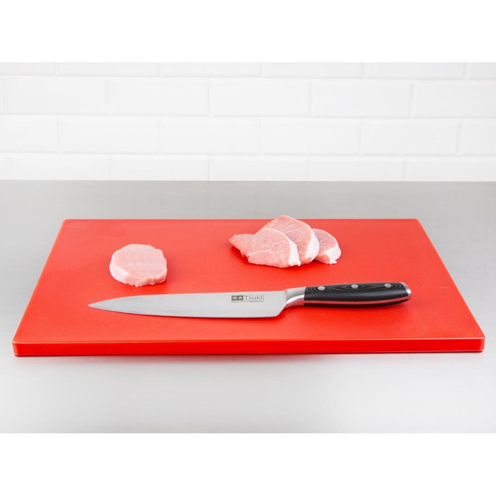 Picture of Hygiplas Thick Low Density Red Chopping Board Large 600x450x20mm