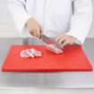 Picture of Hygiplas Thick Low Density Red Chopping Board Large 600x450x20mm - HC878