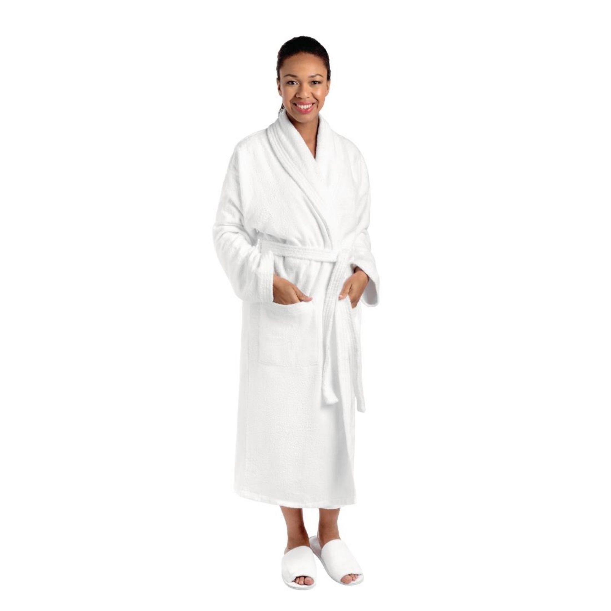 Picture of Mitre Luxury Curzon Bathrobe Extra Large White - GW402