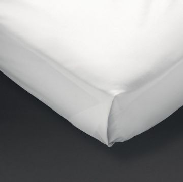 Picture of Mitre Comfort Percale Flat Sheet White Super King