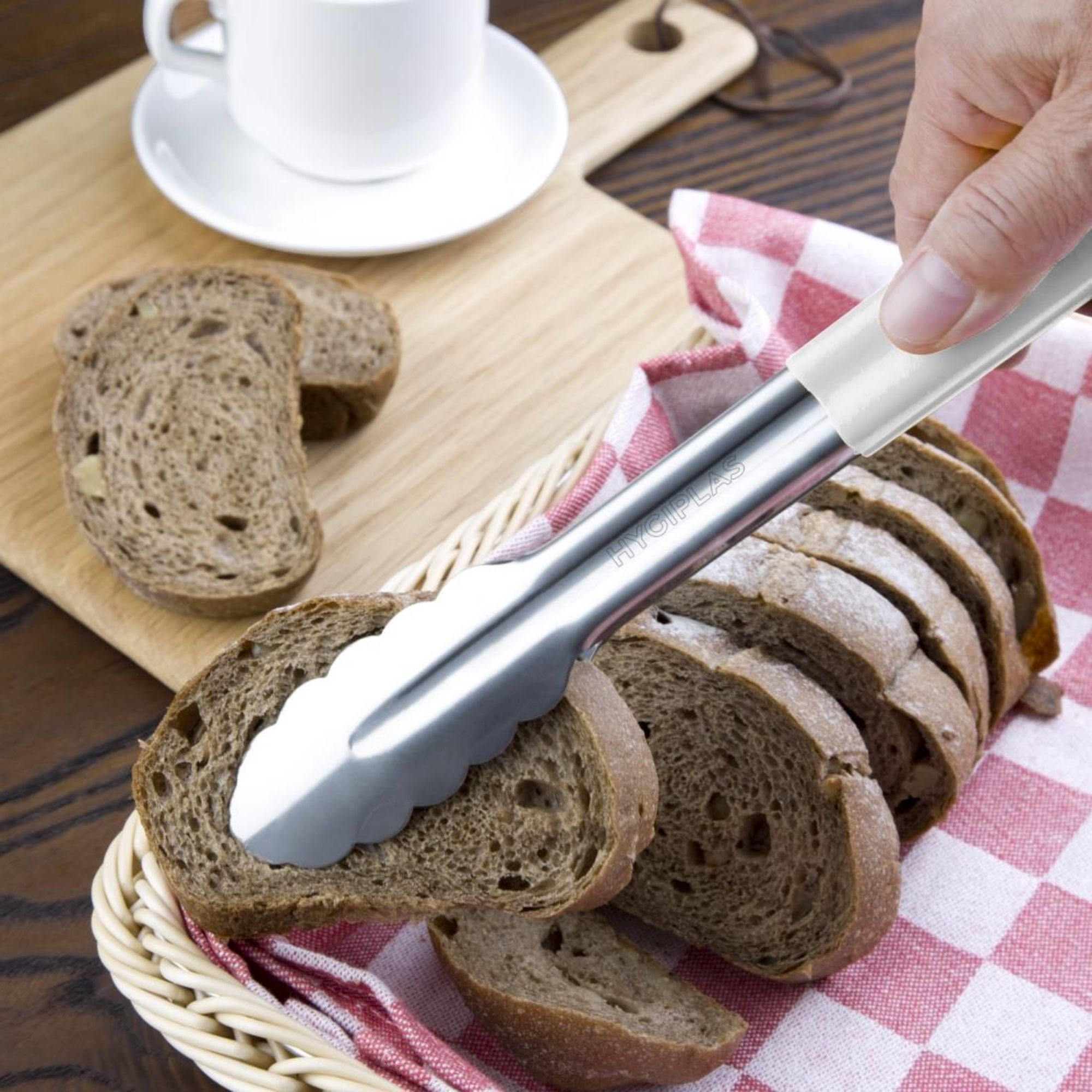 Picture of Hygiplas Colour Coded White Serving Tong 300mm