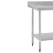 Picture of Vogue Stainless Steel Table with Upstand 1500mm - GJ508