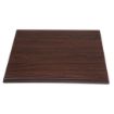 Picture of Bolero Pre-drilled Square Tabletop Dark Brown 600mm - GG635