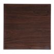 Picture of Bolero Pre-drilled Square Tabletop Dark Brown 600mm - GG635