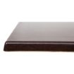 Picture of Bolero Pre-drilled Square Tabletop Dark Brown 600mm - GG635
