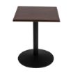 Picture of Bolero Pre-drilled Square Tabletop Dark Brown 600mm - GG635