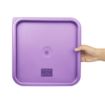 Picture of Hygiplas Square Food Storage Container Lid Purple Large - FX145