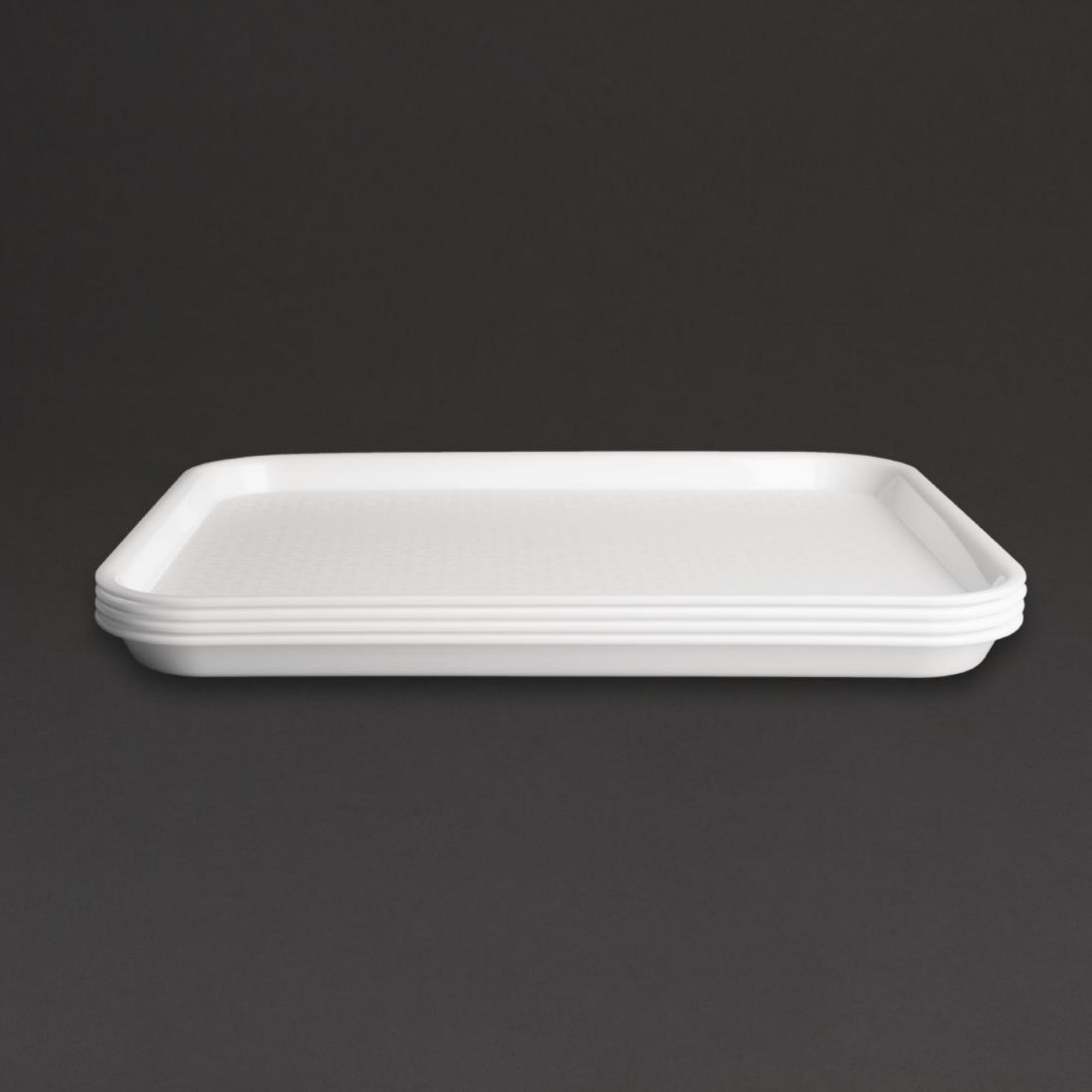 Picture of Olympia Kristallon Polypropylene Fast Food Tray White Small 345mm