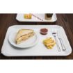 Picture of Olympia Kristallon Polypropylene Fast Food Tray White Medium 415mm - GF996