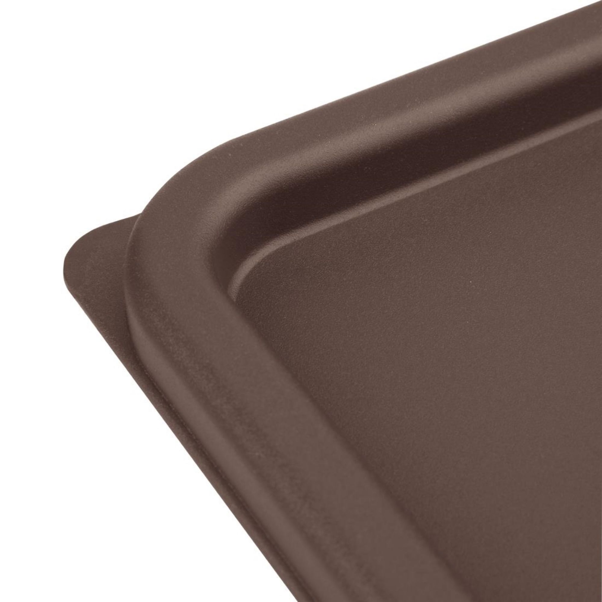 Picture of Hygiplas Square Food Storage Container Lid Brown Large