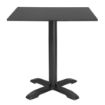 Picture of Bolero Matte Black Square Outdoor Table Top 700mm - FU530