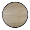 Picture of Bolero Marston Round Outdoor Table Black 700mm - DX986
