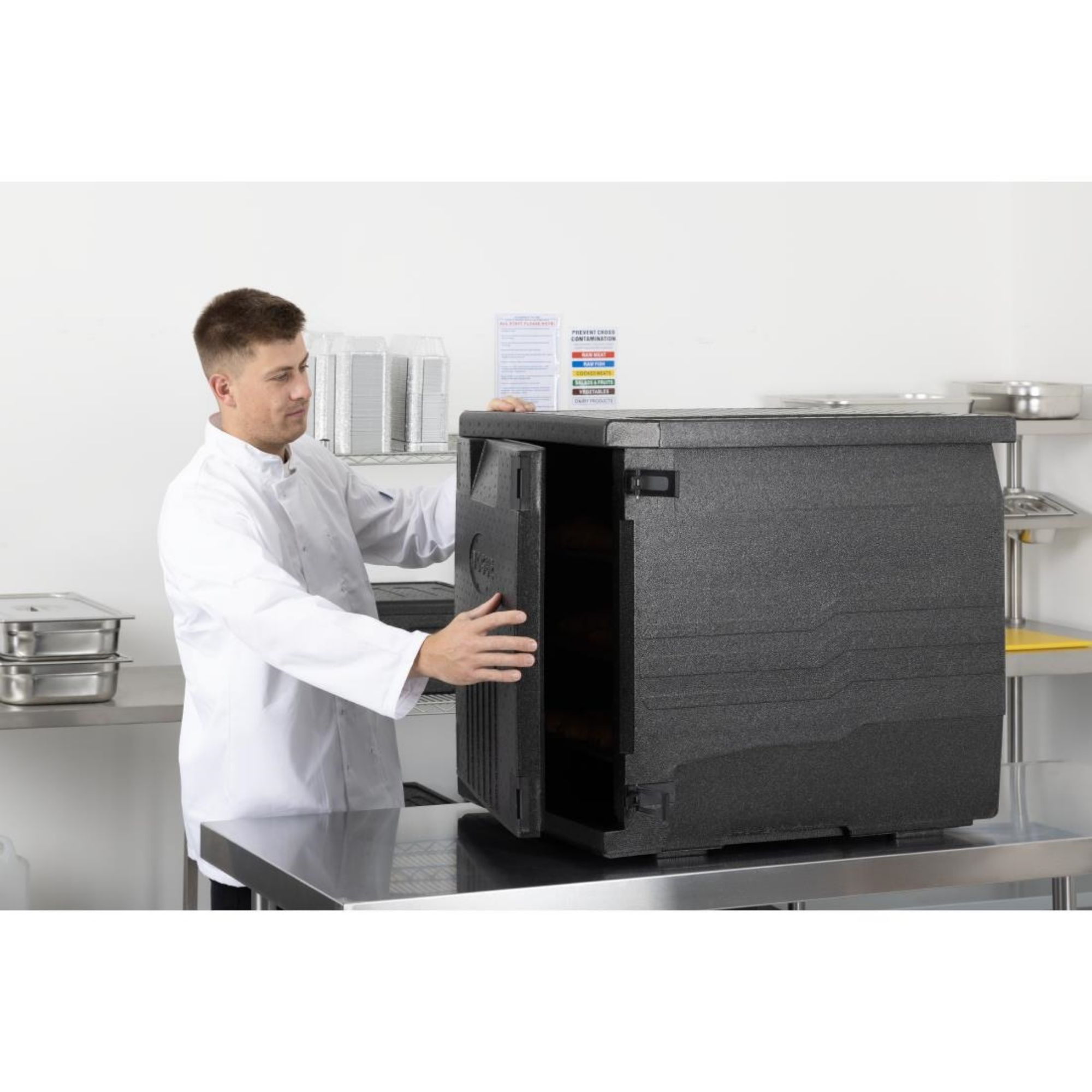 Picture of Vogue InsulatedÂ  EPP Food Transport Box 126Ltr Patisserie Tray Size