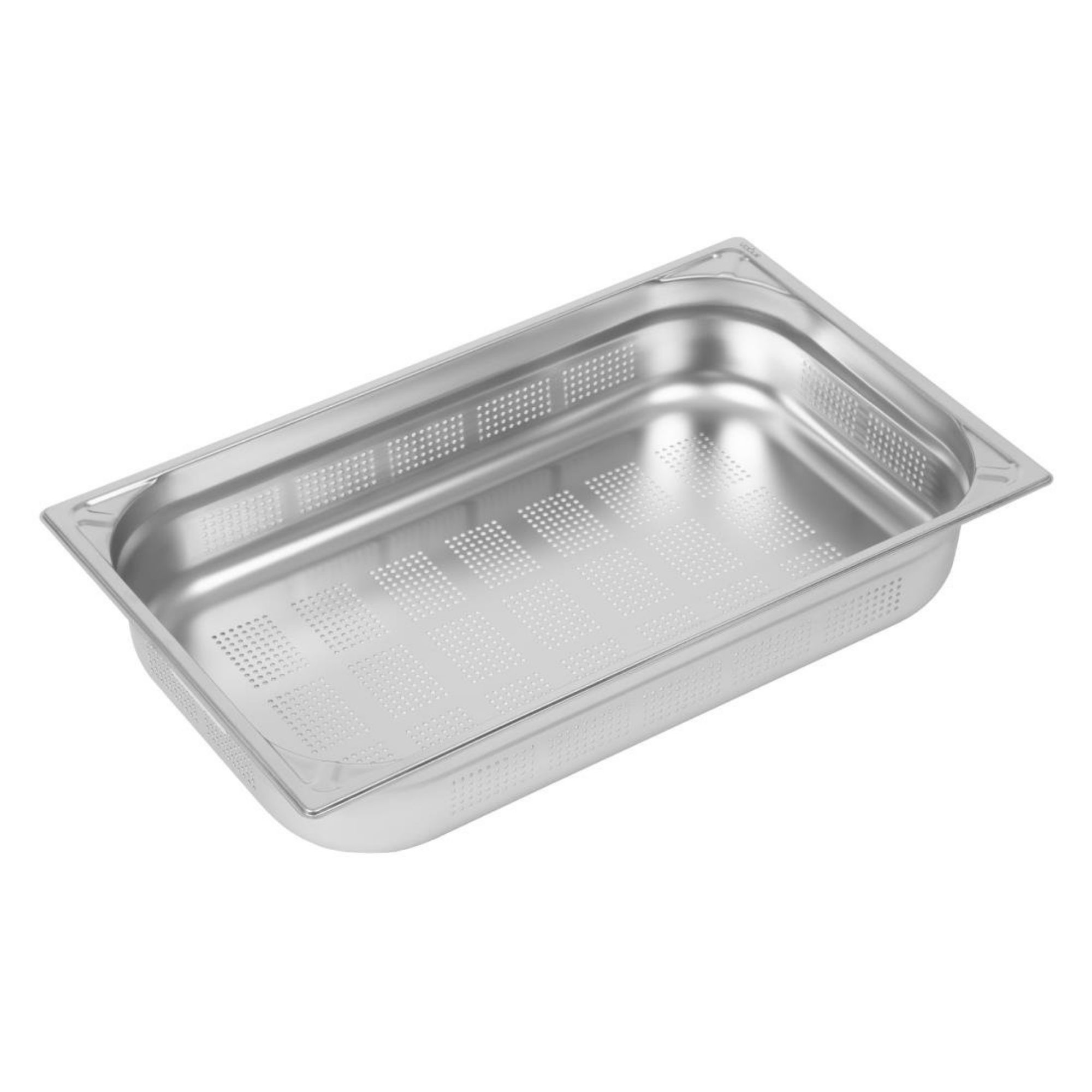 Picture of Vogue Heavy Duty Stainless Steel Perforated 1/1 Gastronorm Tray 100mm - DW462