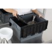 Picture of Vogue Plastic Transport Storage Crate with Attached Lid 600x400x320mm - DX995