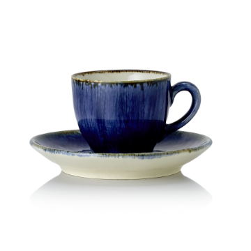 Picture of Espresso cup and saucer Dark Ocean Pack Size 6