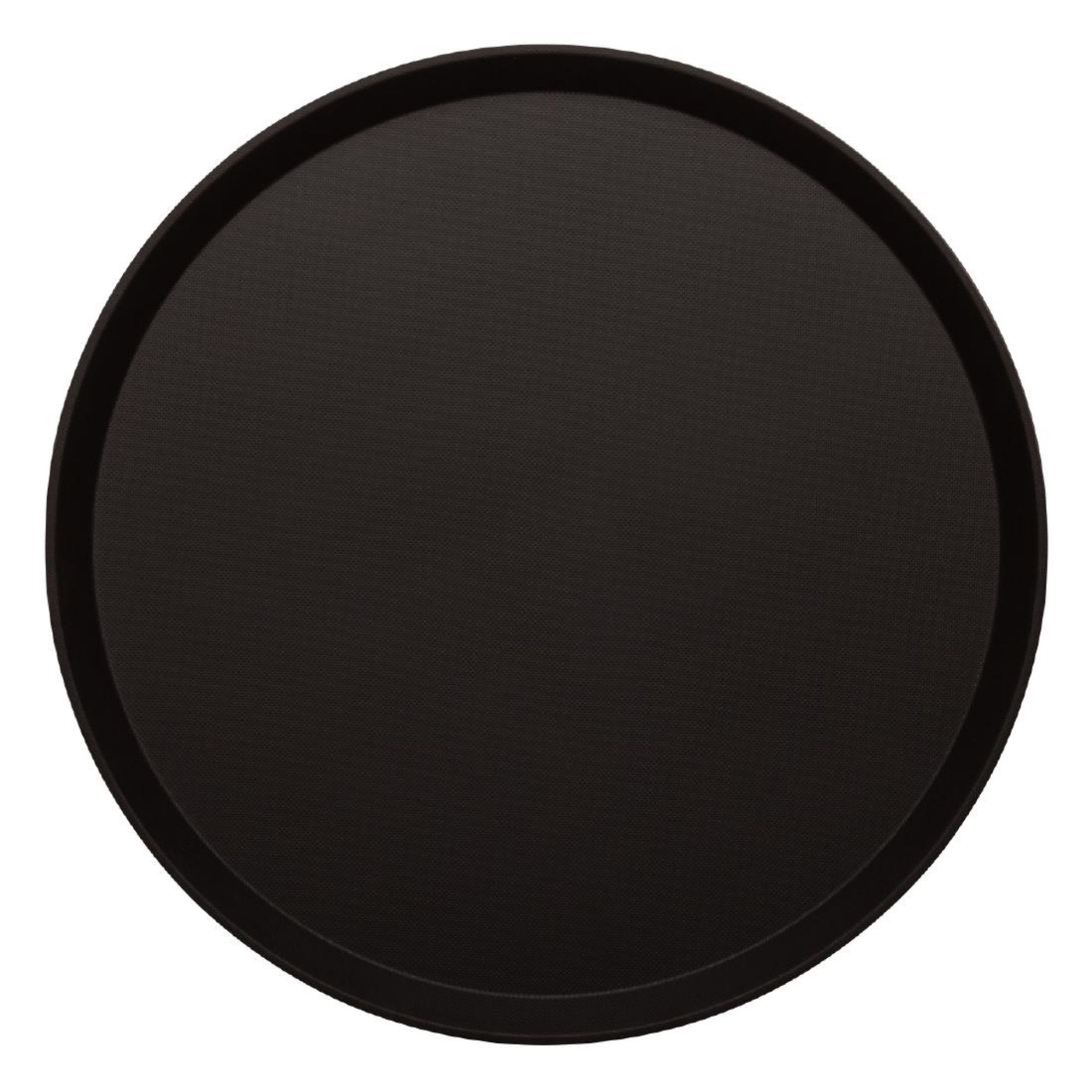 Picture of Cambro Treadlite Fibreglass Round Non-Slip Tray Black 355mm - DB003
