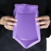 Picture of Hygiplas Flexible Silicone Square Bake Pan Purple 245mm - CX049