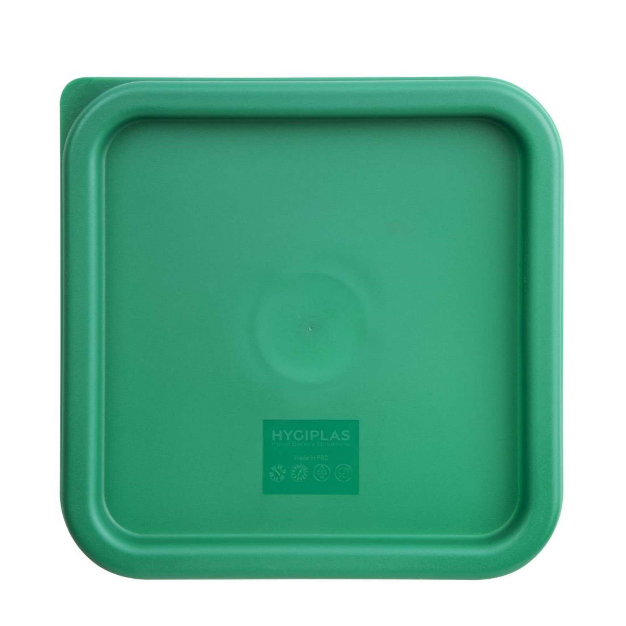 Picture of Hygiplas Square Food Storage Container Lid Green Medium - CF047