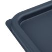Picture of Hygiplas Square Food Storage Container Lid Blue Small - CF043