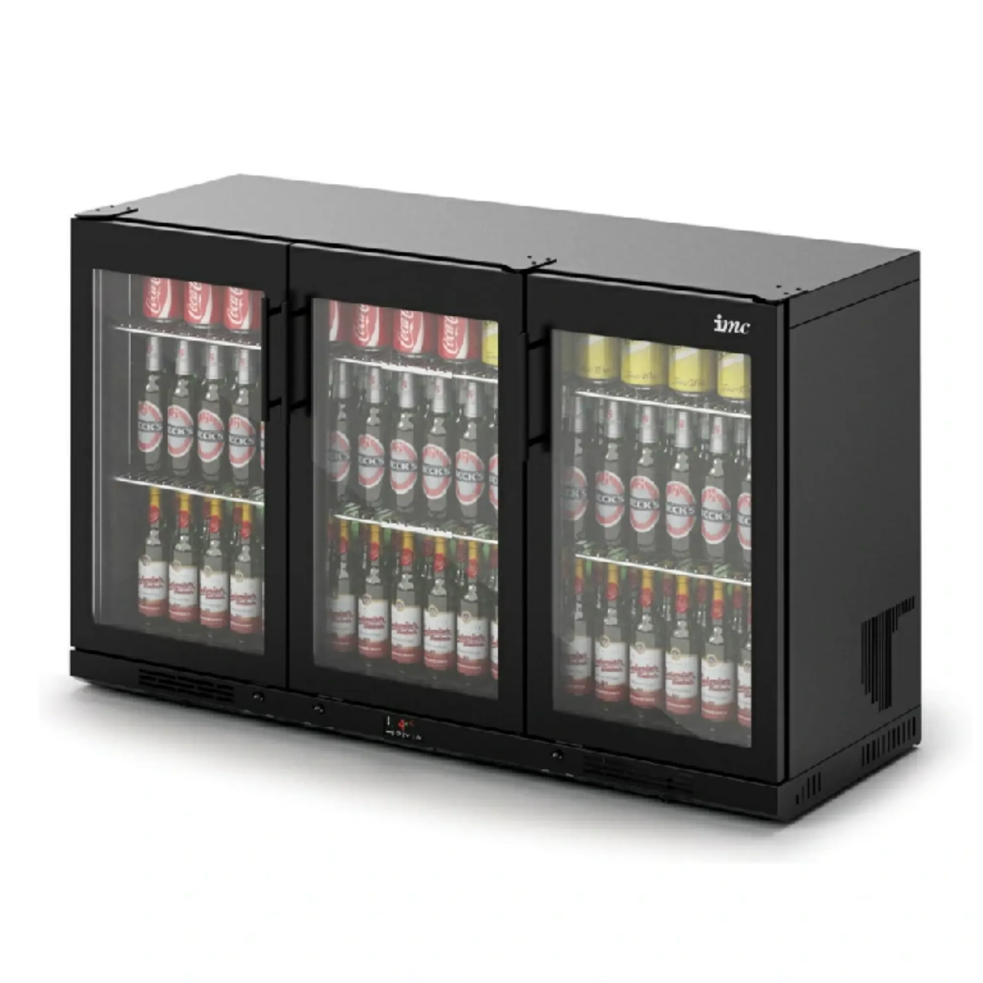 Picture of IMC Ventus V135 Bottle Cooler [Front Load] - Full Front Glass Door - Black Painted Frame - H 800 mm - W 1350 mm - R290 - F76/372/B