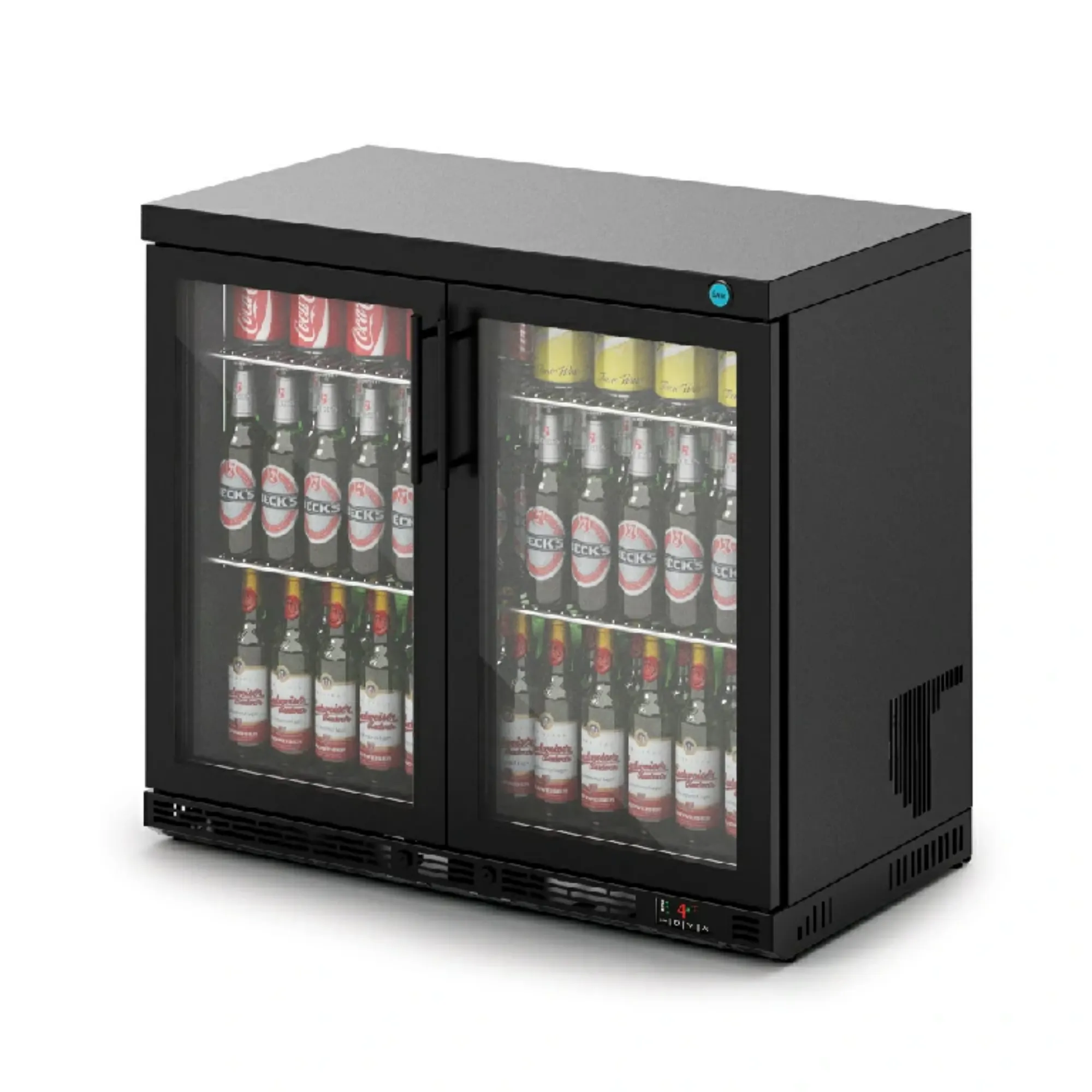 Picture of IMC Ventus V90 Bottle Cooler [Front Load] - Glass Door - Black Painted Frame - H 800 mm - W 900 mm - R290 - F76/252/B