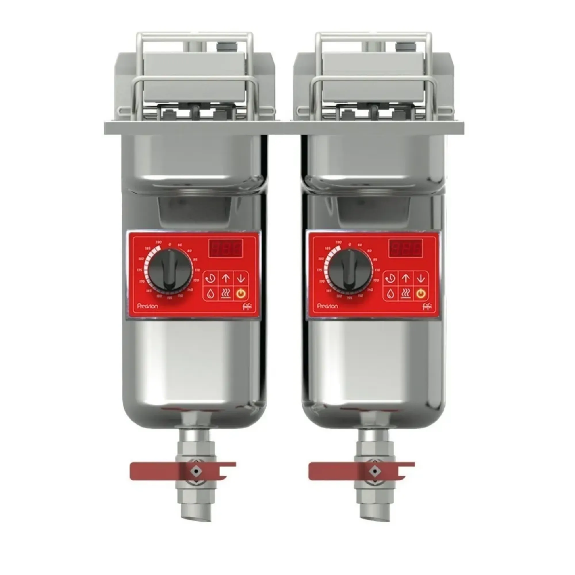 Picture of FriFri Precision 422 Electric Drop-in Twin Tank Fryer - 2 Baskets - W 400 mm - 2 x 11.0 kW - PD422H32G0