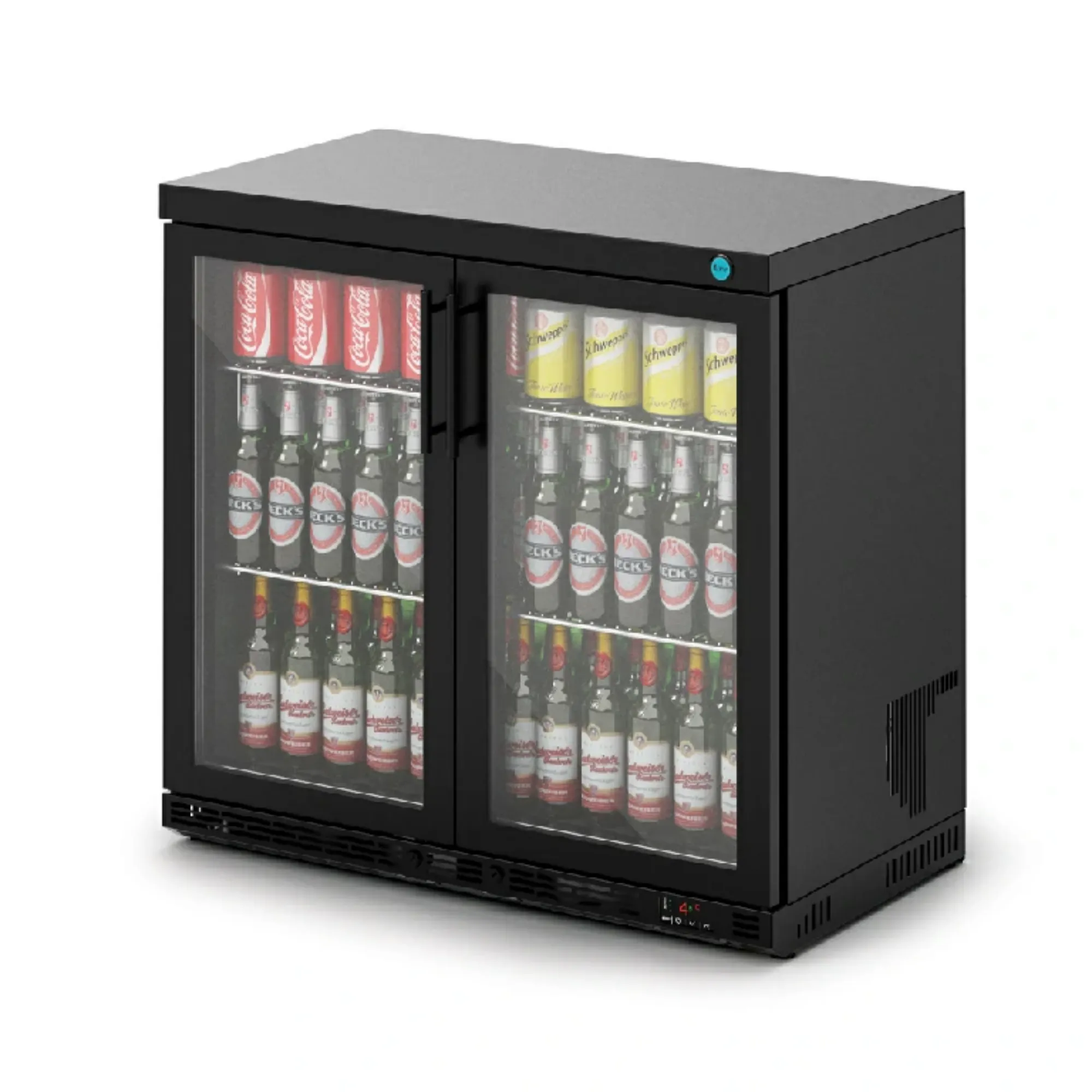 Picture of IMC Ventus V90 Bottle Cooler [Front Load] - Glass Door - Black Painted Frame - H 850 mm - W 900 mm - R290 - F76/251/B