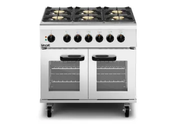 Picture of Lincat Phoenix Dual Fuel Propane Gas Free-standing Oven Range - 6-Zone - W 900 mm - 36 kW [Gas] - 6 kW [Electric]