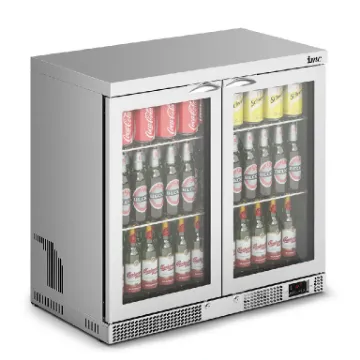 Picture of IMC Mistral M90 Bottle Cooler [Front Load] - Glass Door - Stainless Steel Frame - H 850 mm - W 900 mm - 0.232 kW