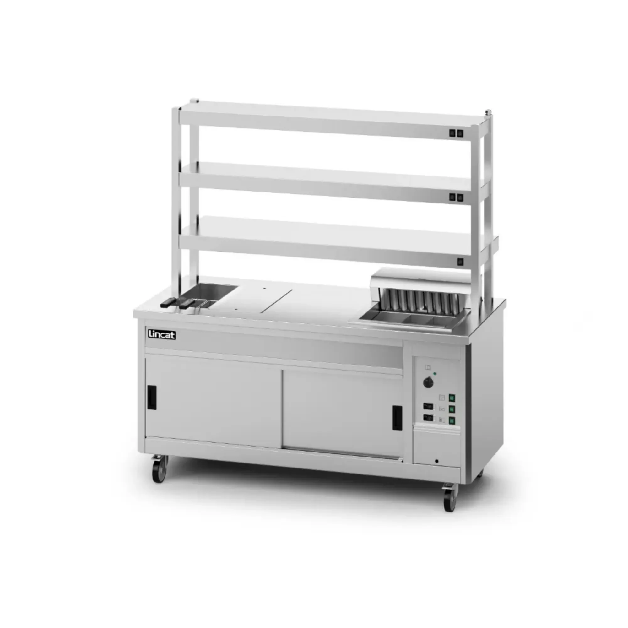 Picture of Lincat Panther SuperPass Series Free-standing Hot Cupboard - Bain Marie Top - W 1800 mm - 11.62 kW - P8SP4PT