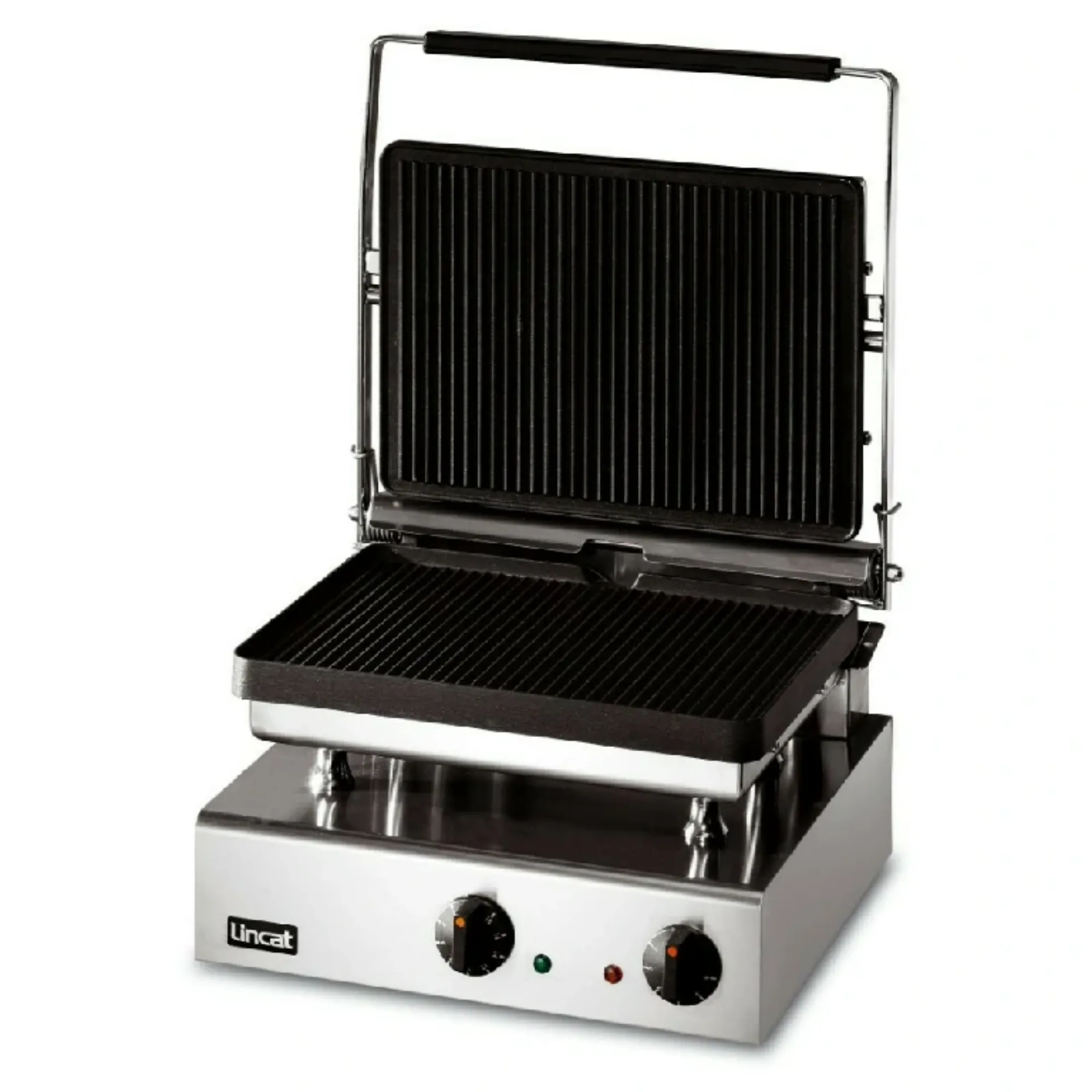 Picture of Lincat Lynx 400 Electric Counter-top Heavy Duty Panini Grill - Ribbed Upper & Lower Plates - W 395 mm - 3.0 kW - GG1P