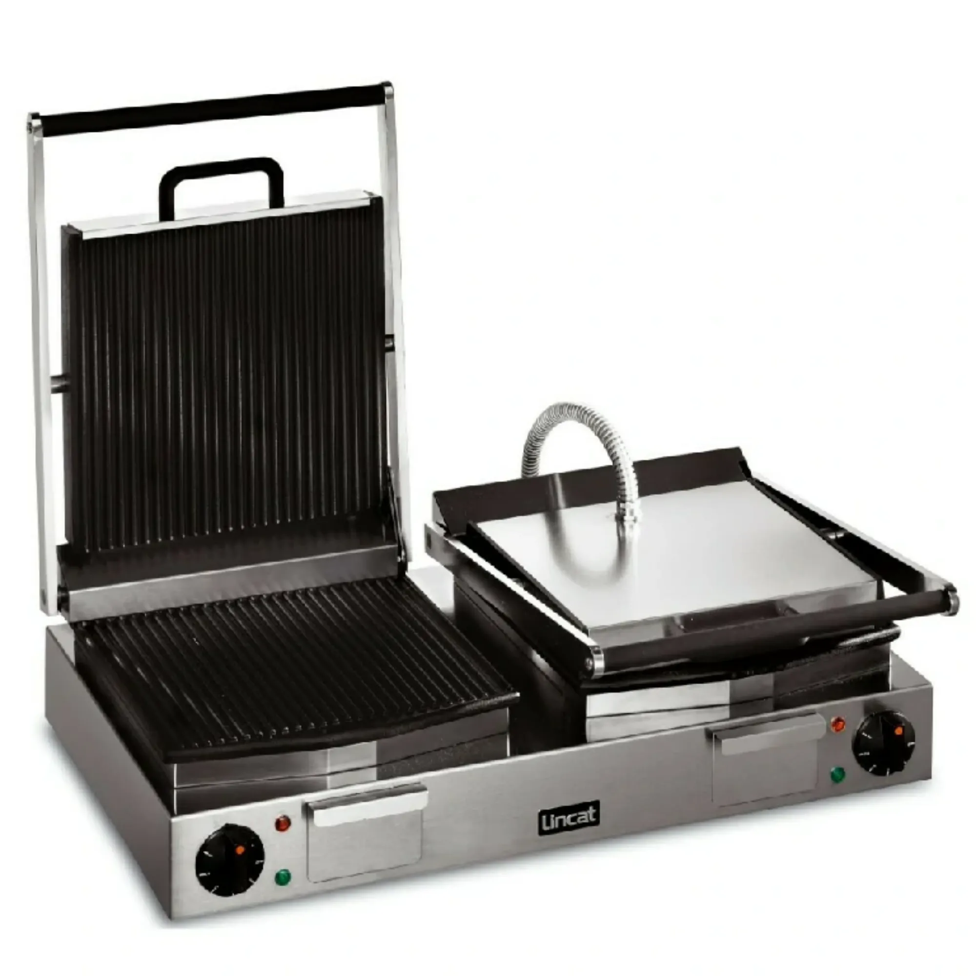 Picture of Lincat Lynx 400 Electric Counter-top Twin Panini Grill - Ribbed Upper & Lower Plates - W 623 mm - 4.5 kW - LPG2