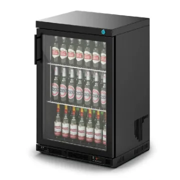 Picture of F76/150/B - IMC Ventus V60 Bottle Cooler - Glass Door - Black Painted Frame
